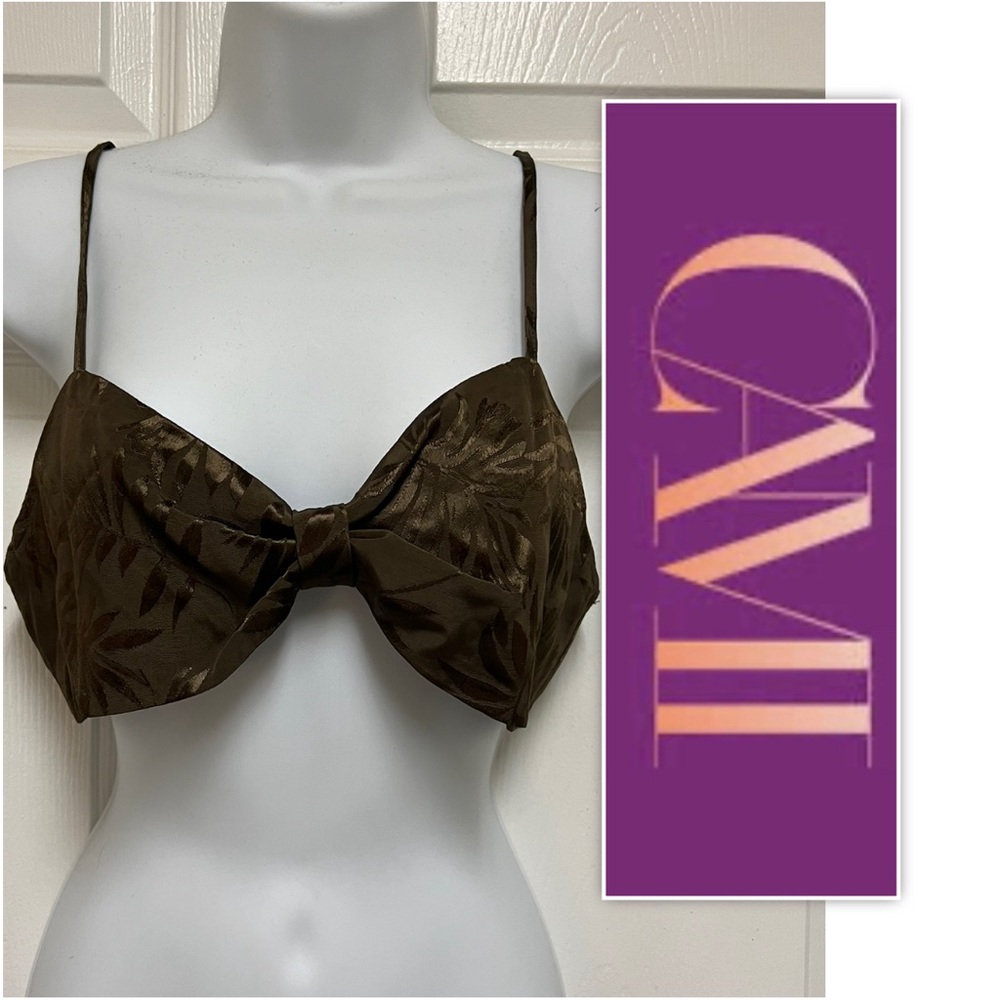 CAMI Olive Brown Cropped Cami